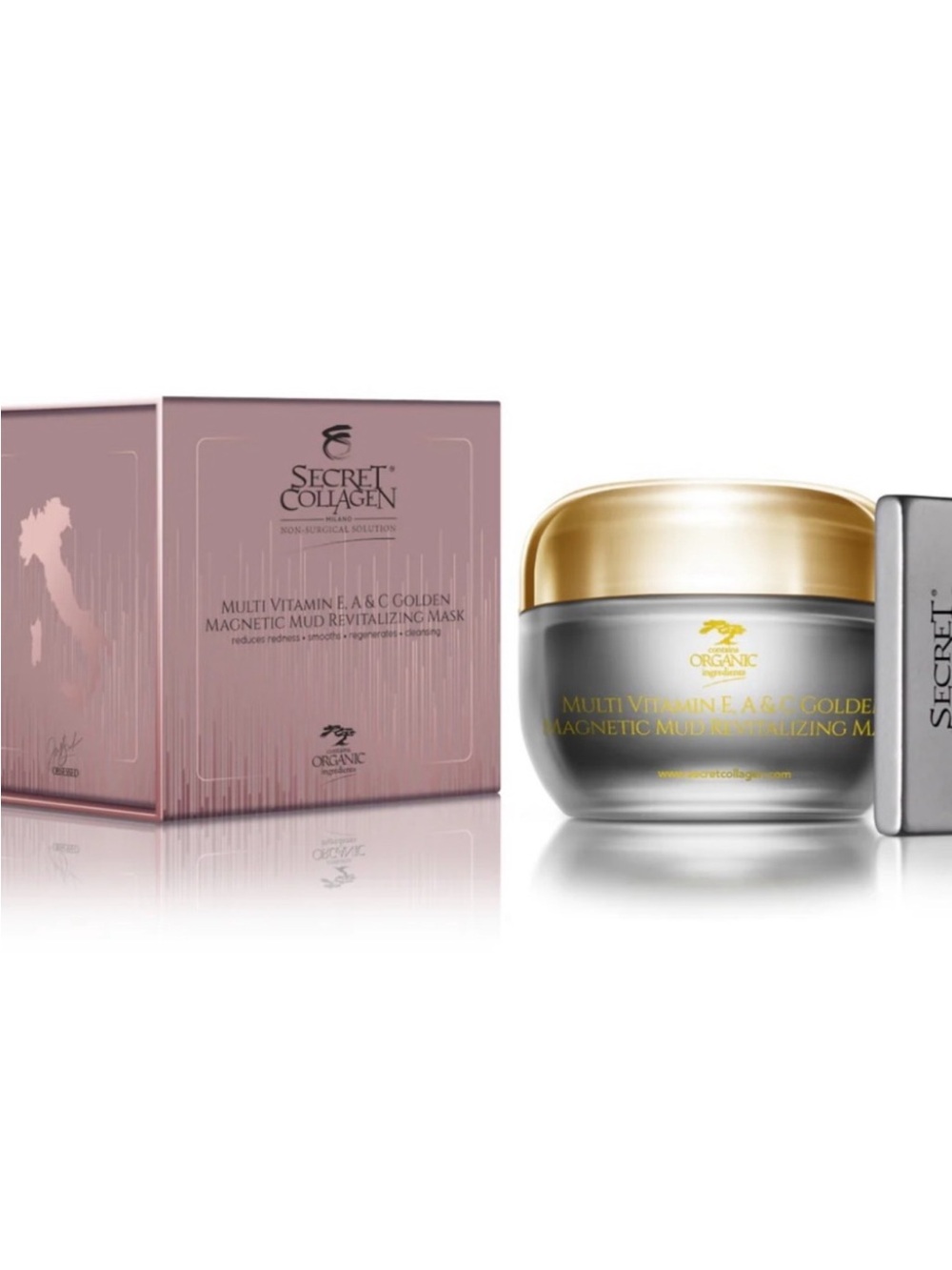Multi Vitamin Golden Magnetic Mud Revitalizing Mask - Pink
